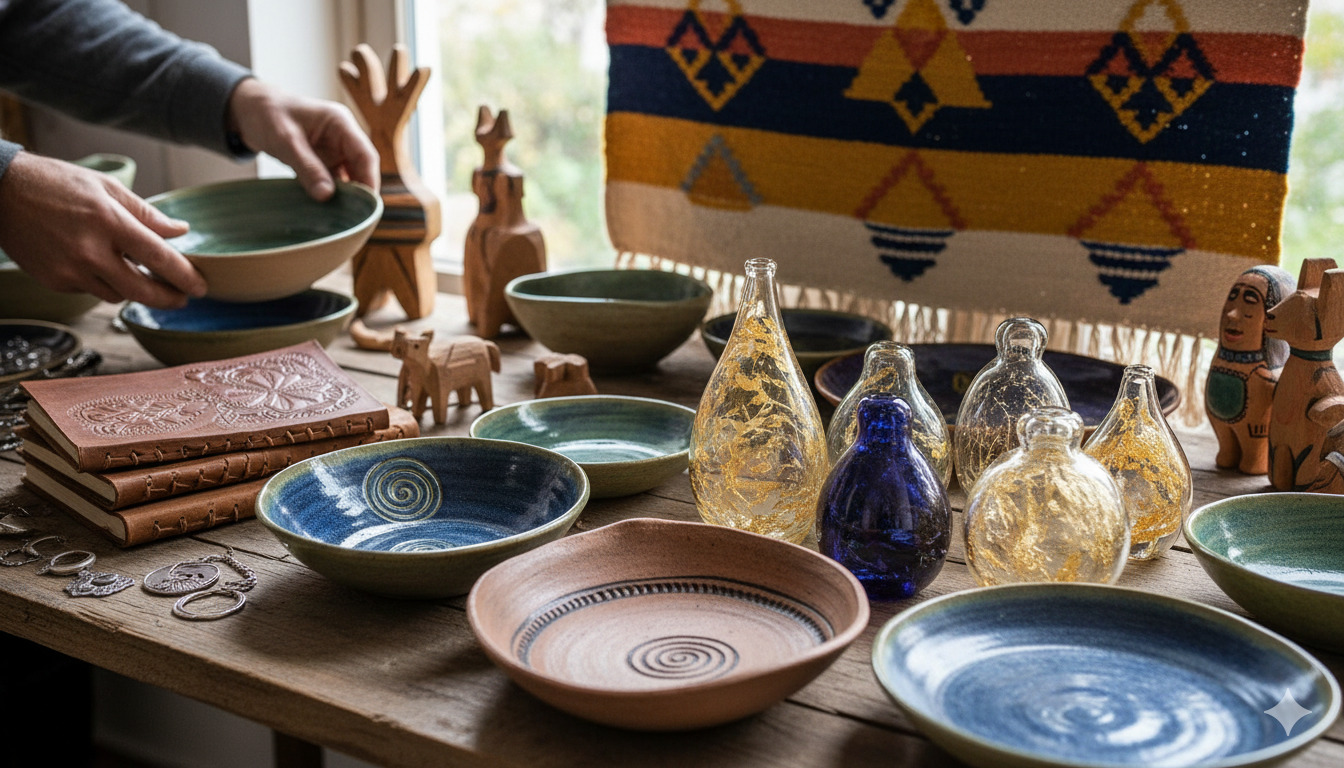 Handgemaakte ambachtelijke creaties