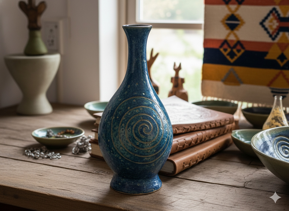 Handgemaakte keramische vaas
